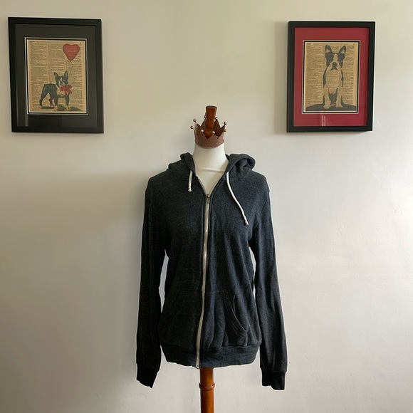 Alternative Apparel Tops - Alternative Earth by Alternative Apparel Charcoal Hoodie